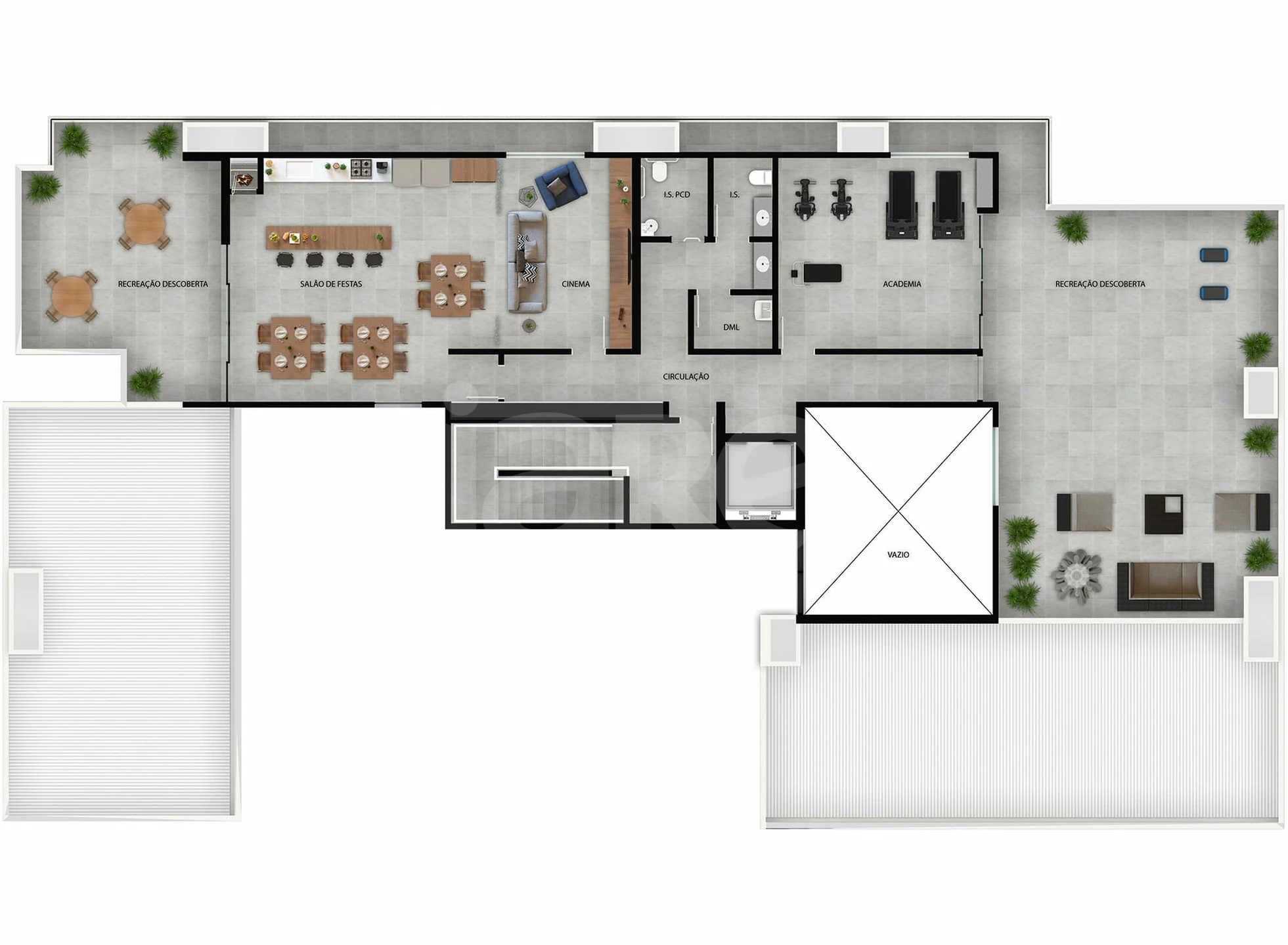 Planta — Pavimento rooftop