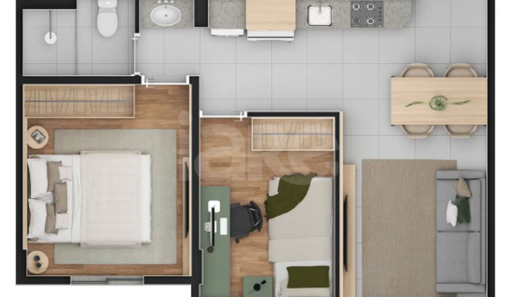 Planta — Garden 50,47 m²