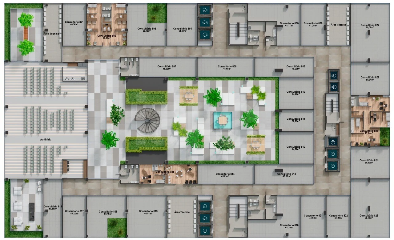 Planta — Pavimento 8
