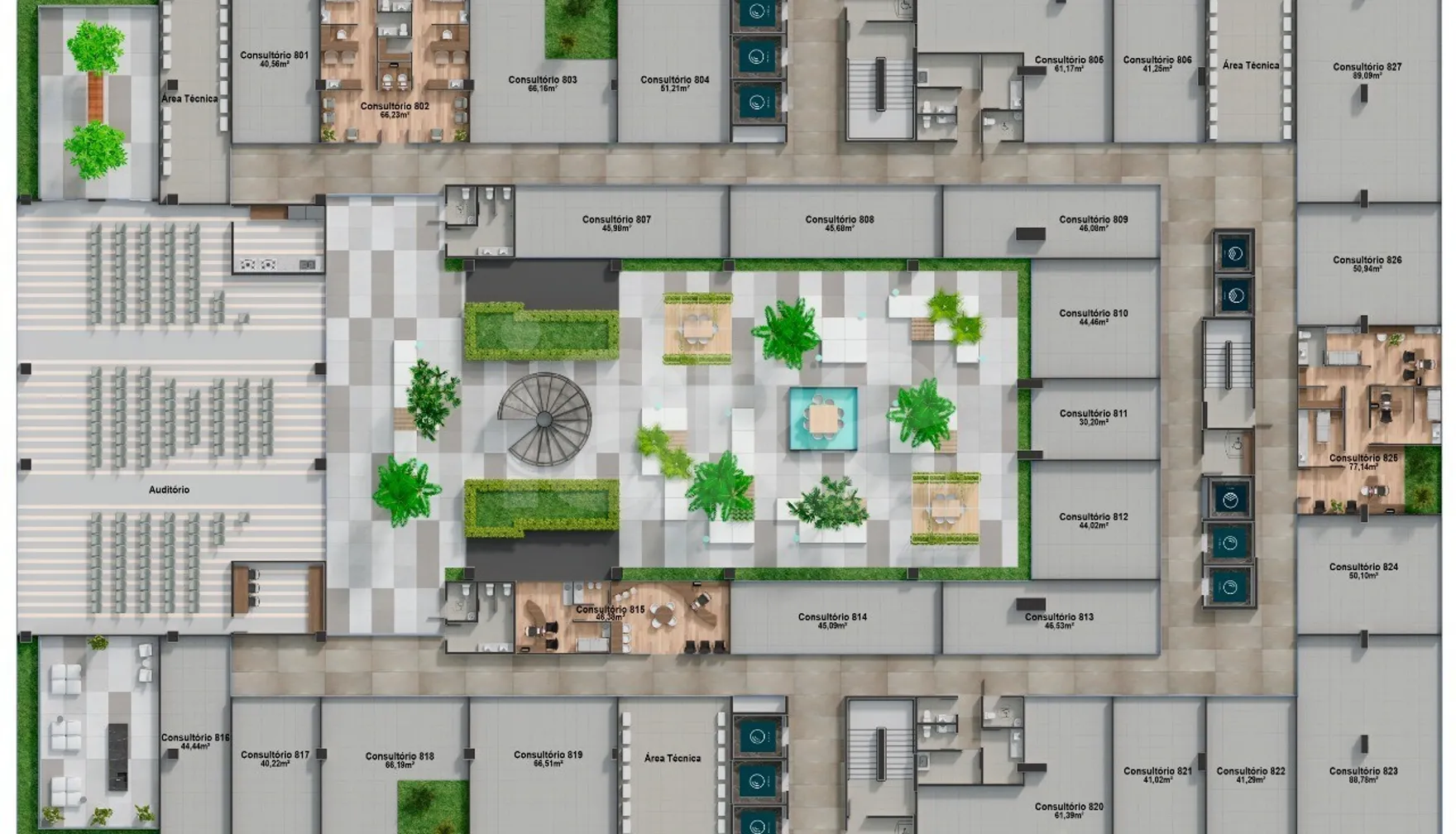 Planta — Pavimento 8