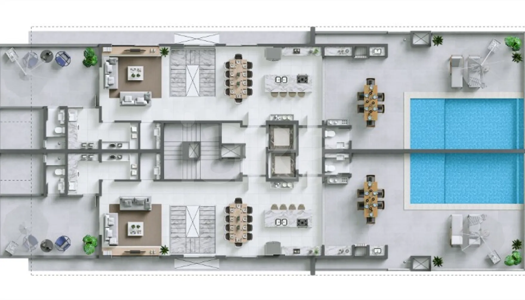 Planta — Pavimento cobertura superior