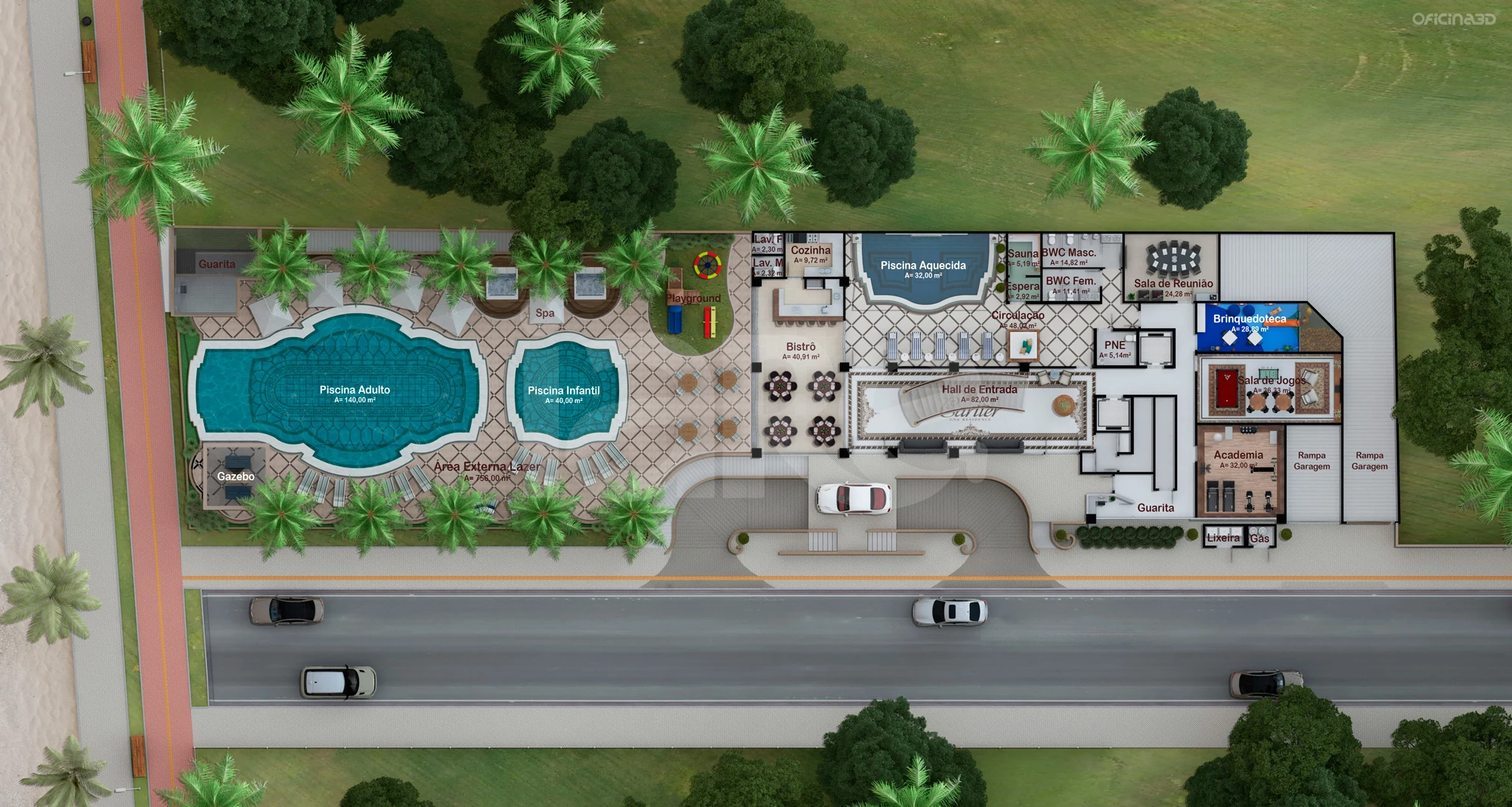Planta — Pavimento lazer