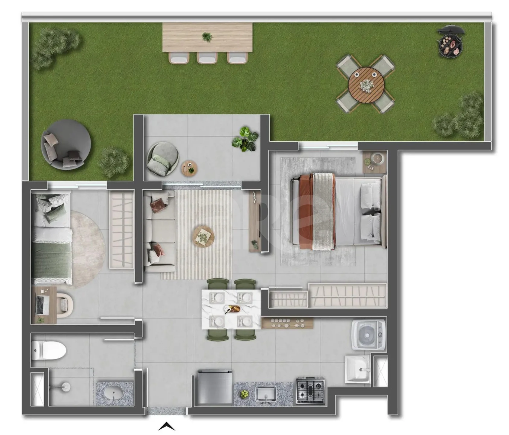 Planta — Garden 65,2 m²