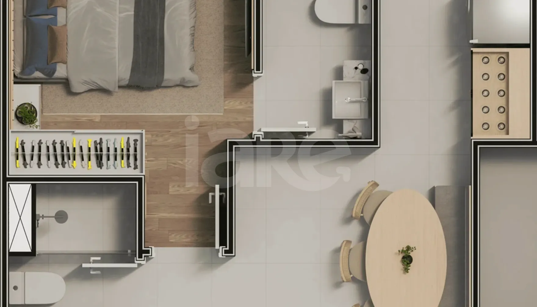 Planta — Casa em Condomínio 61,07 m²