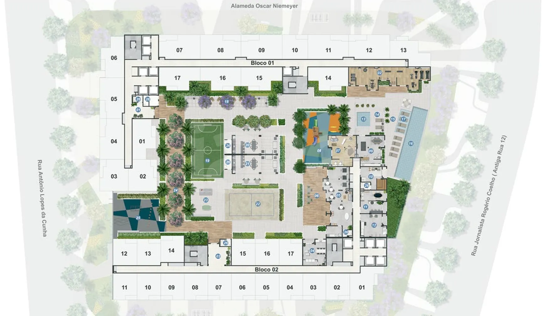 Planta — Pavimento lazer