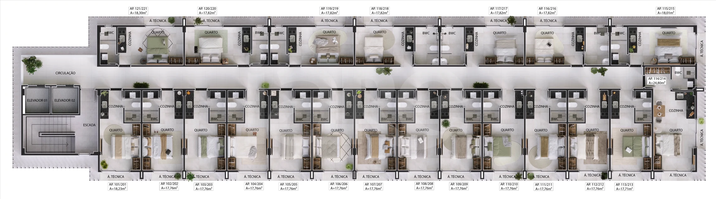 Planta — Pavimento 1