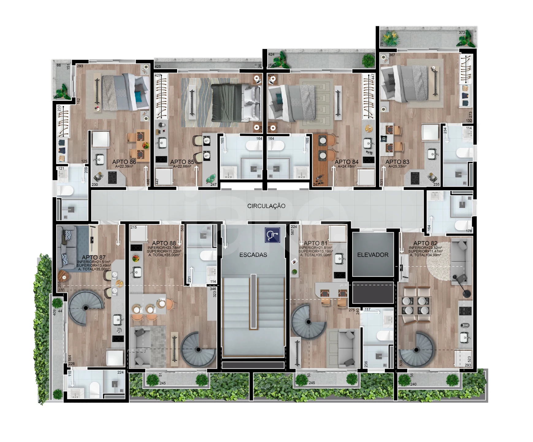 Planta — Pavimento 8