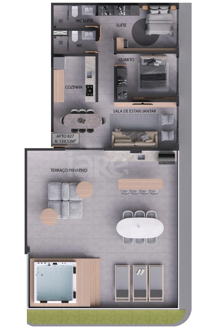 Planta — Garden 181,51 m²