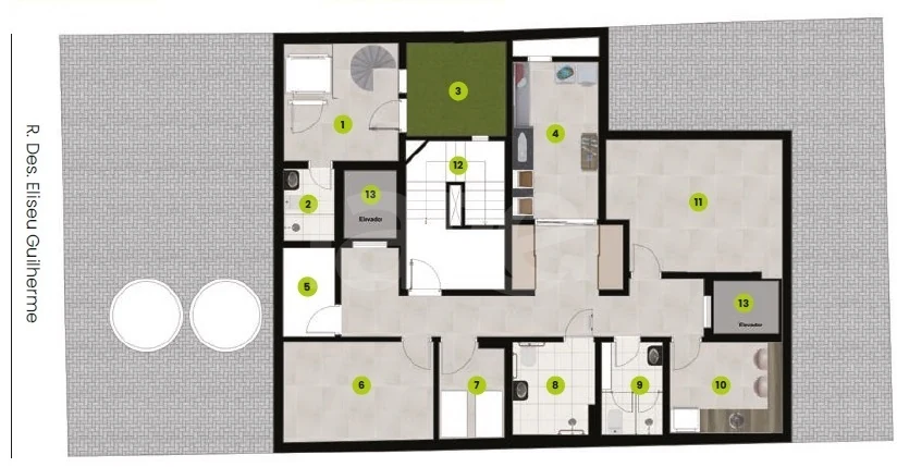 Planta — Pavimento subsolo