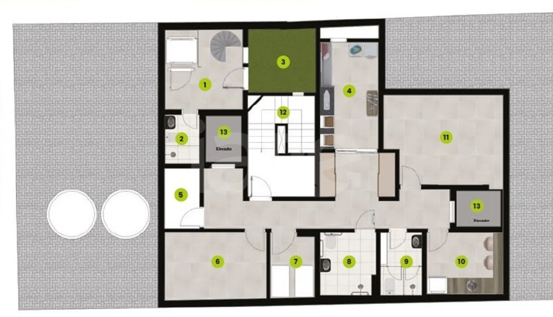 Planta — Pavimento subsolo