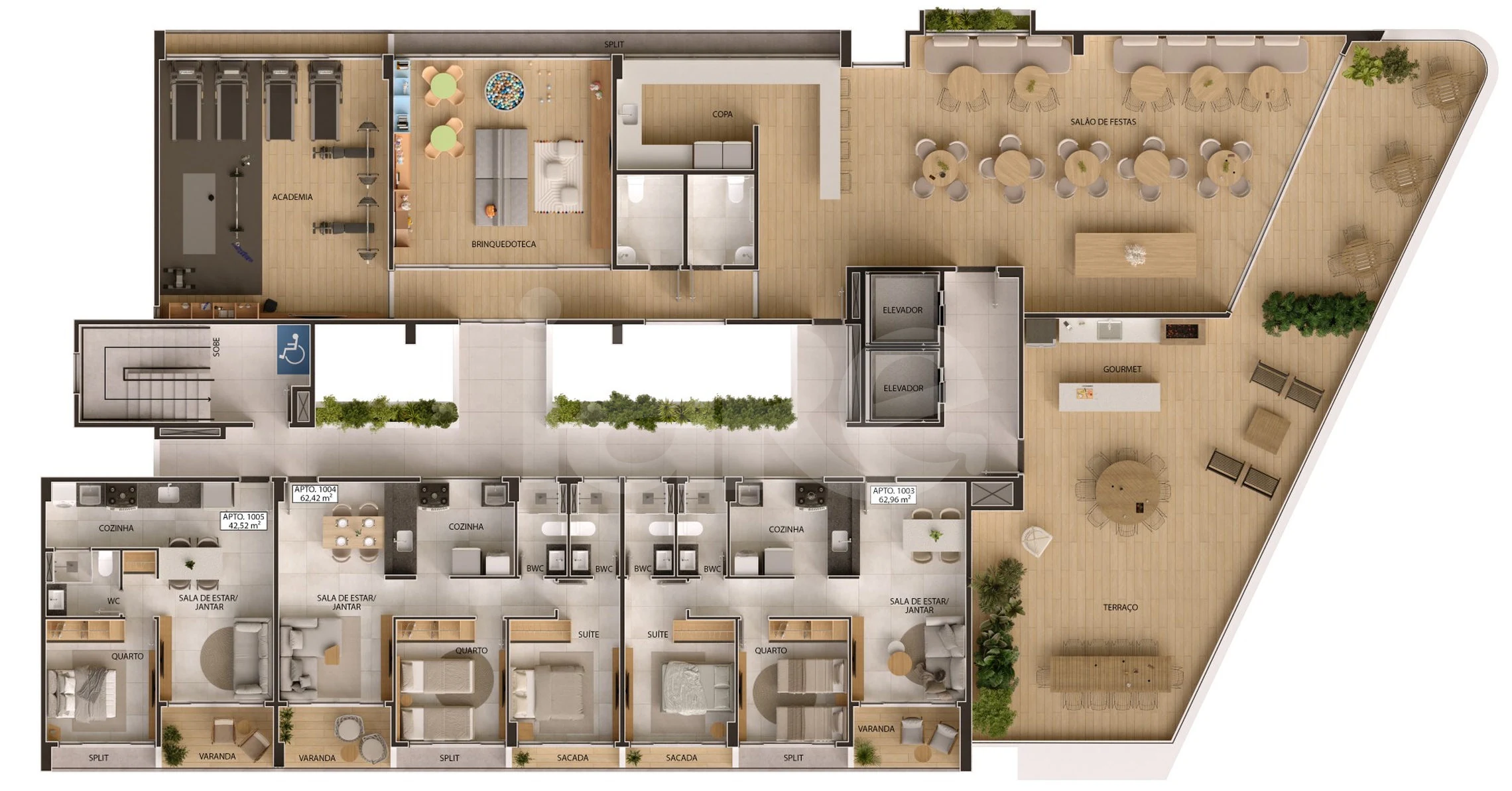 Planta — Pavimento 10