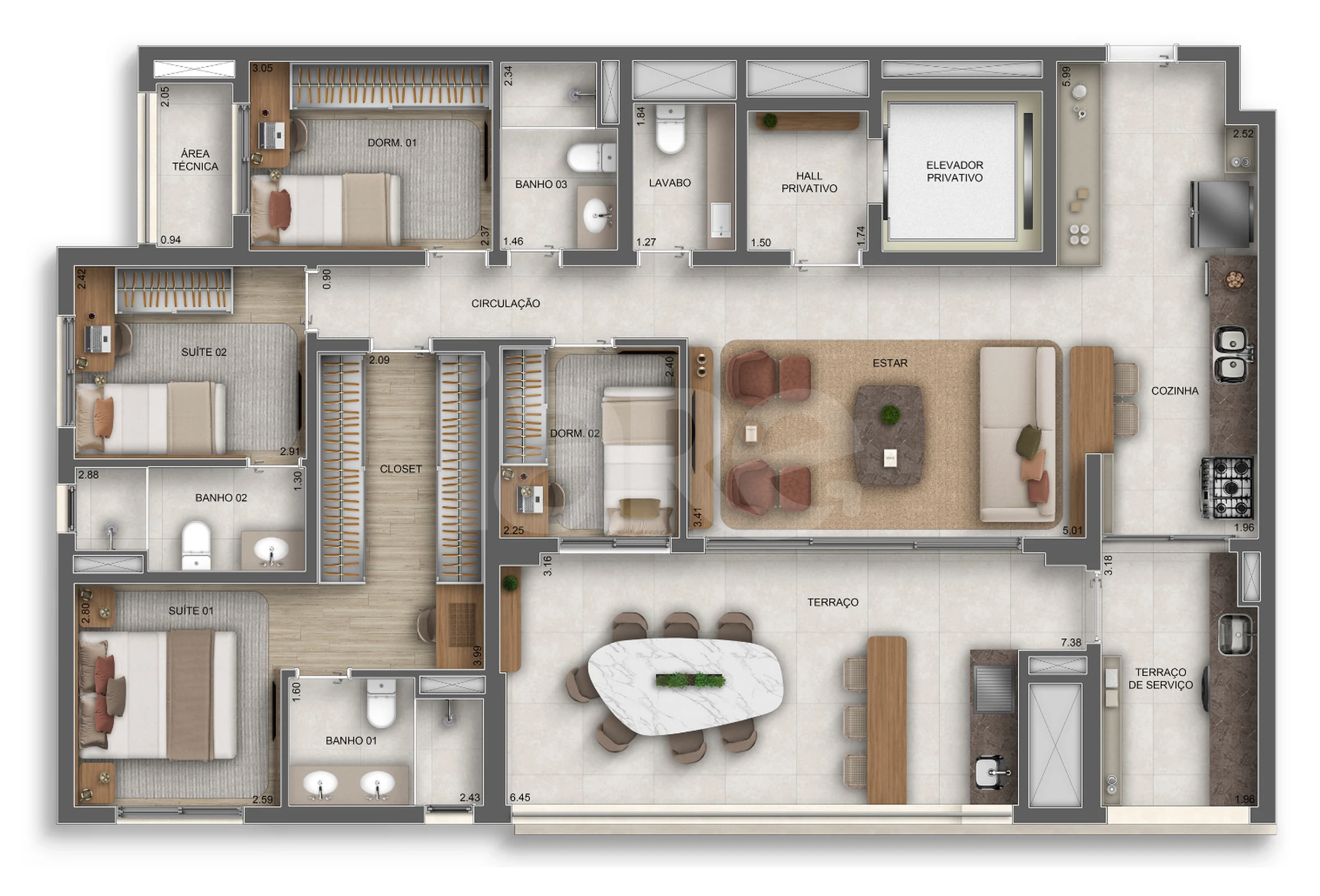 Planta — Garden 141,85 m²