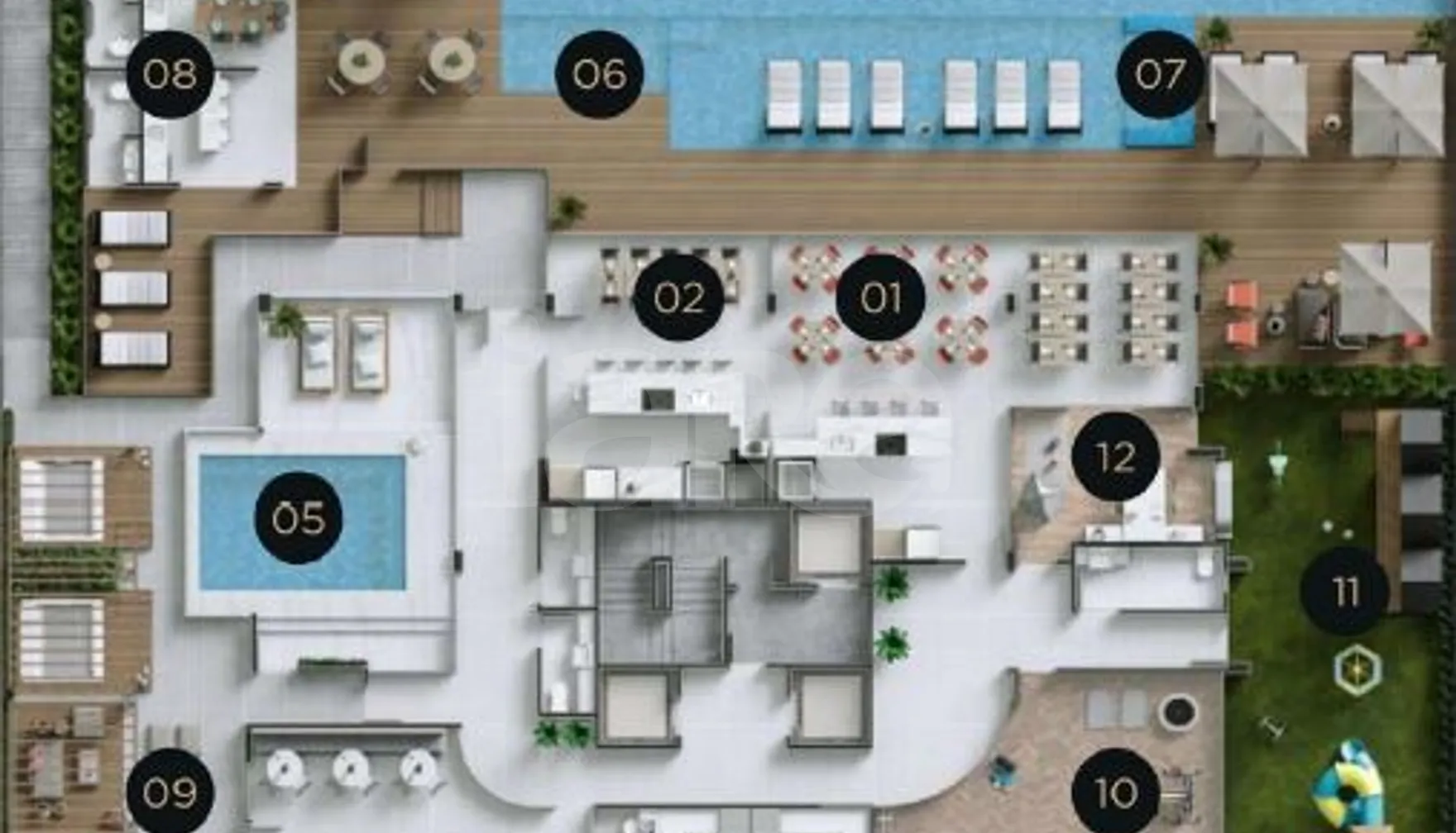 Planta — Pavimento lazer