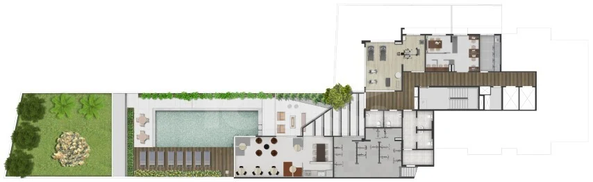 Planta — Pavimento lazer