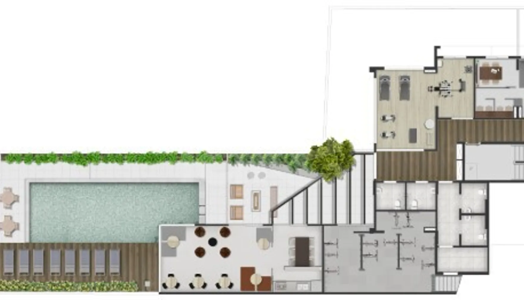 Planta — Pavimento lazer