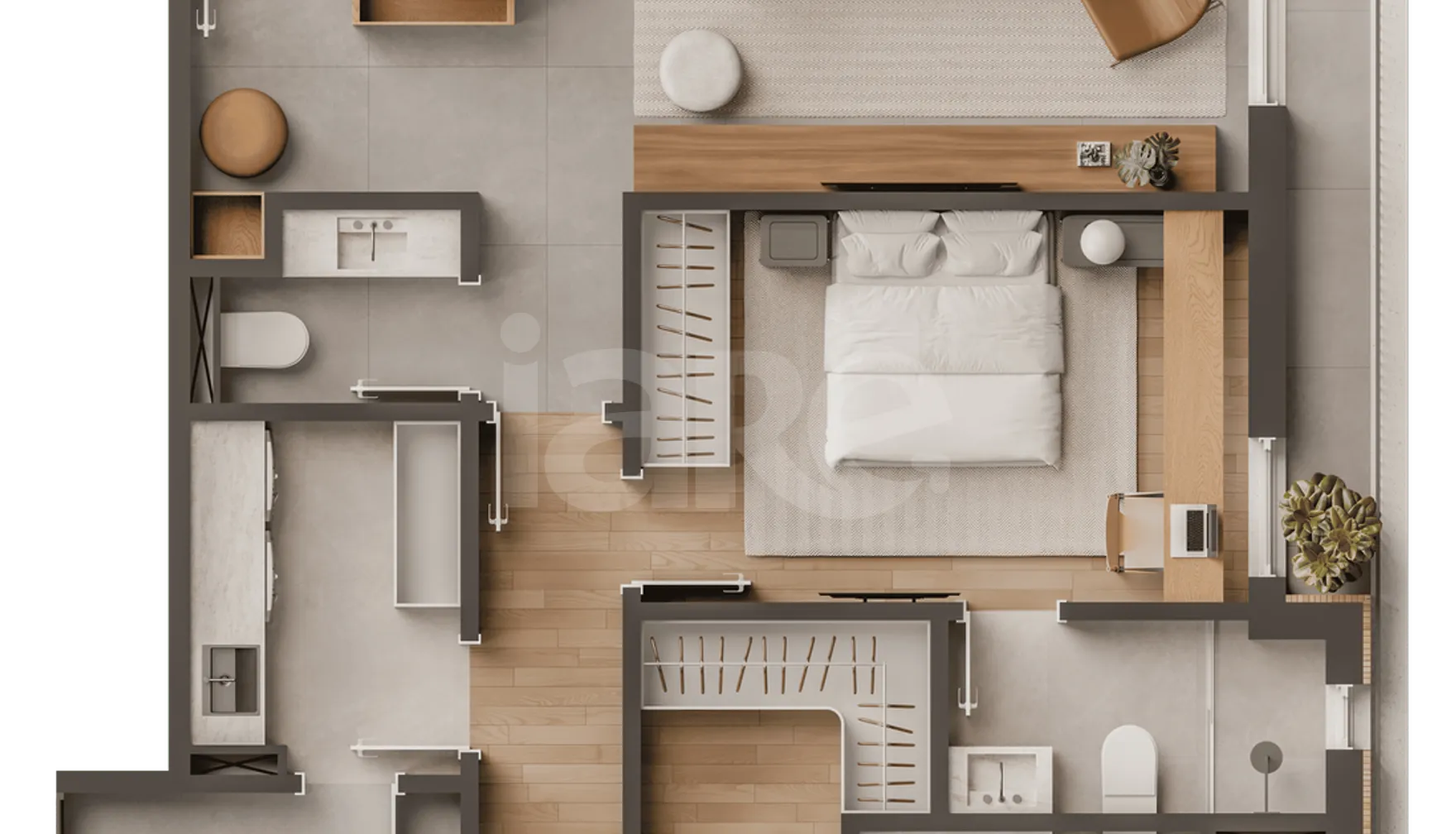 Planta — Apartamento 124,8 m²