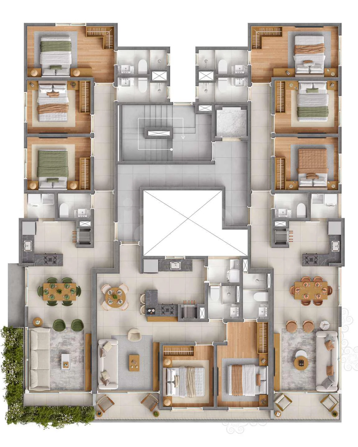 Planta — Pavimento 06 ao 09