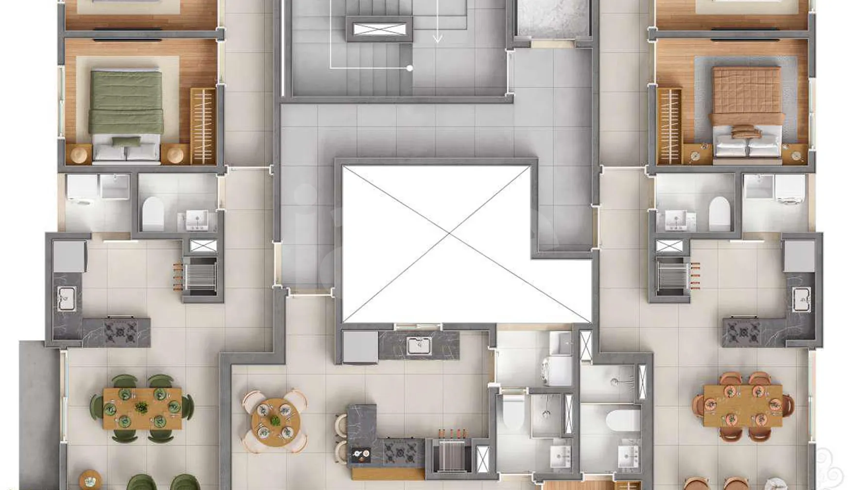 Planta — Pavimento 06 ao 09