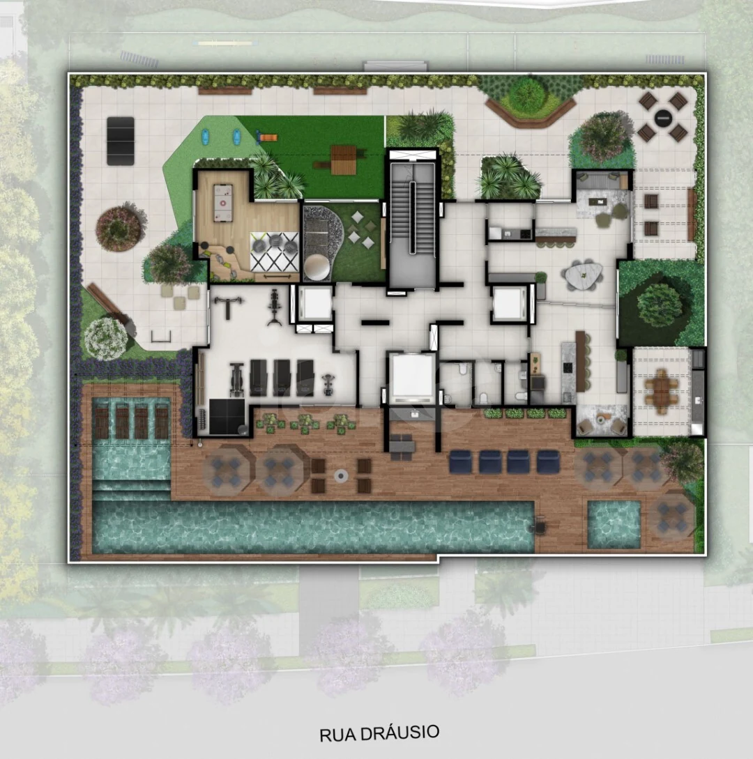 Planta — Pavimento lazer
