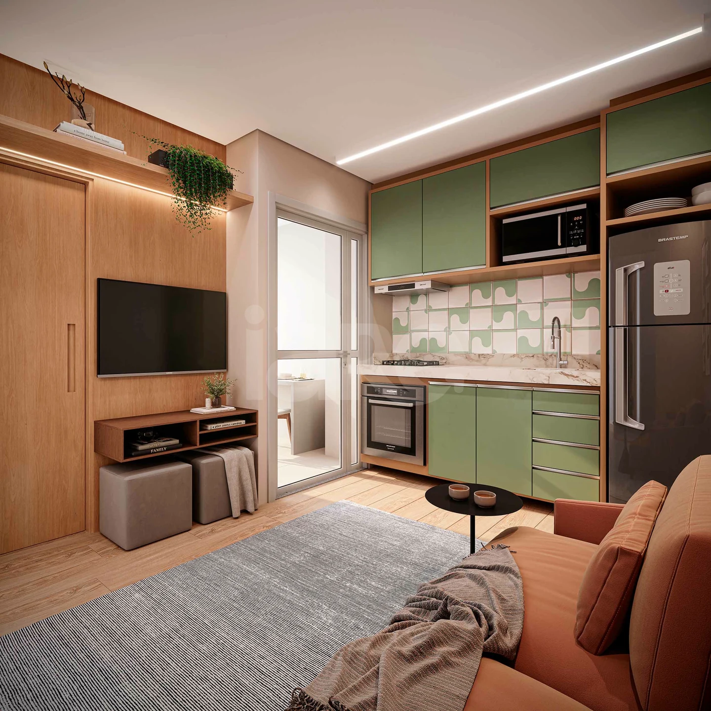 Planta — Apartamento 38,8 m²