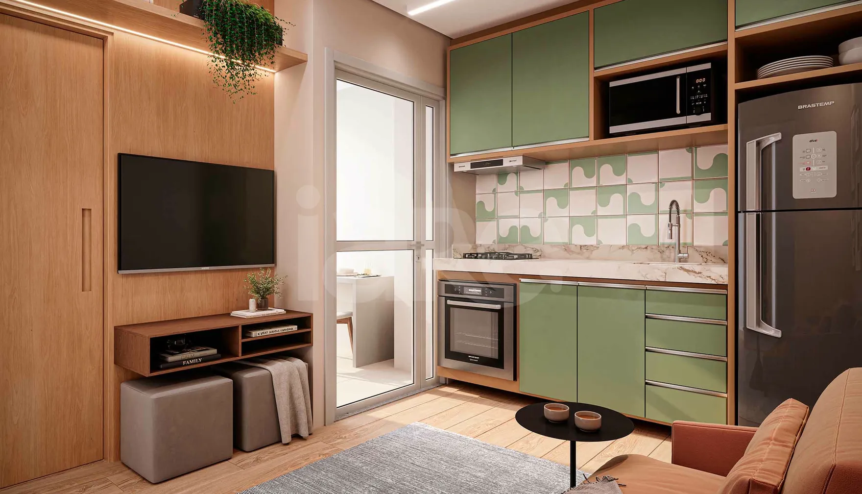 Planta — Apartamento 38,8 m²