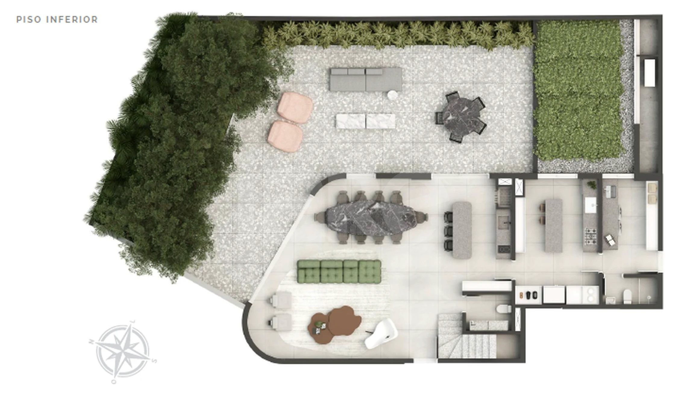 Planta — Garden 392,27 m²