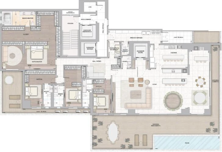Planta — Garden 557,91 m²