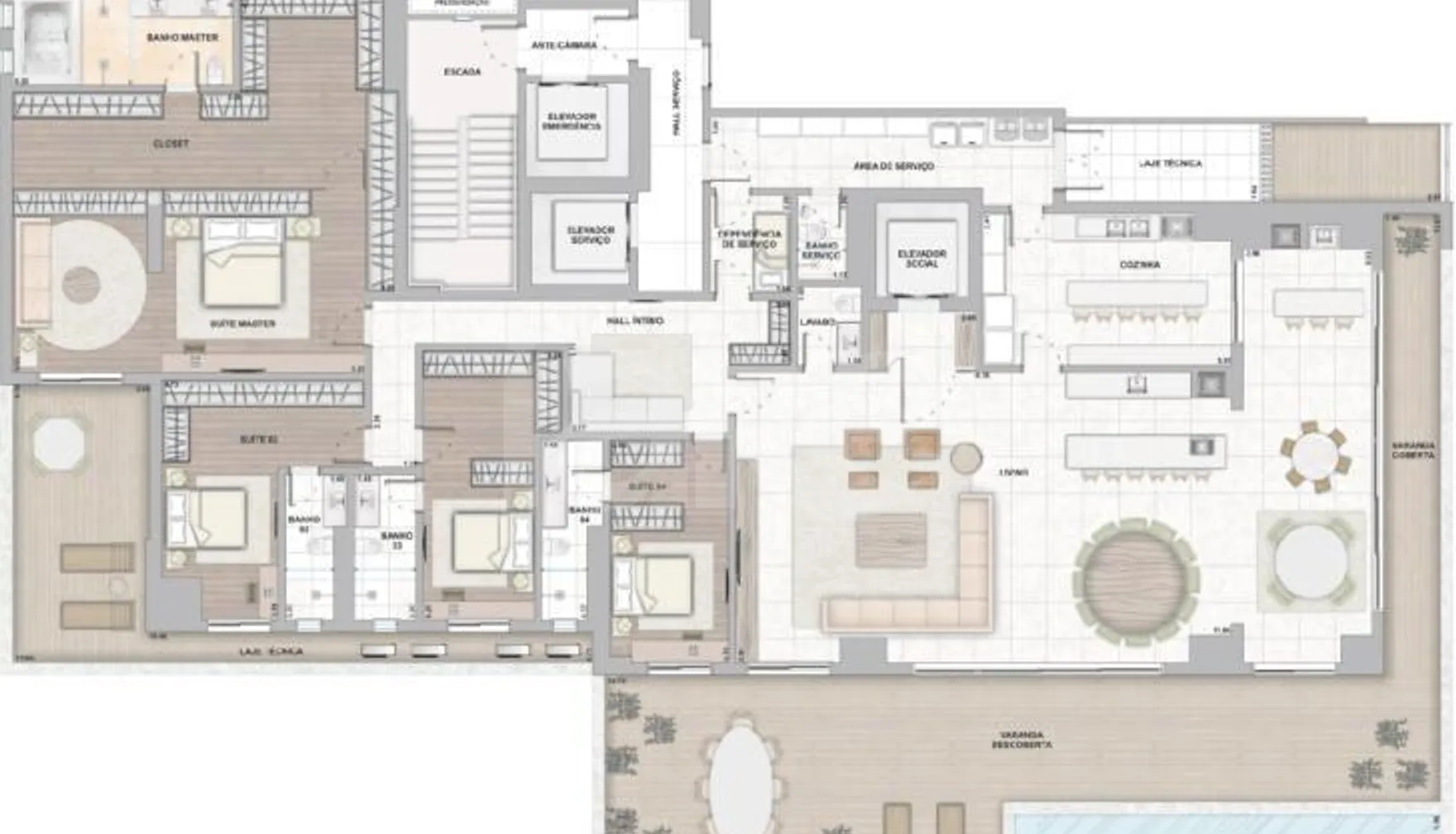 Planta — Garden 557,91 m²