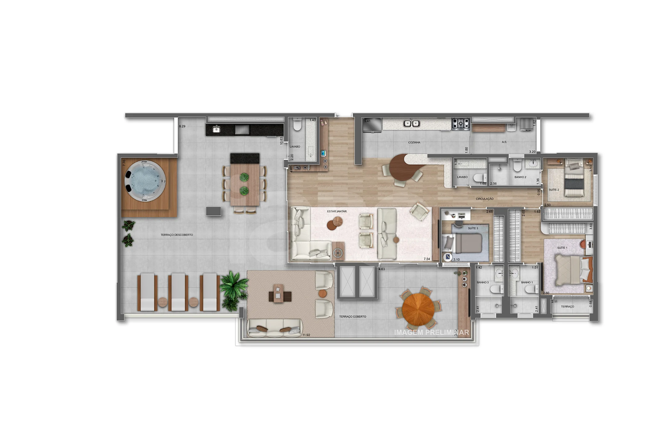 Planta — Cobertura Horizontal 187,37 m²