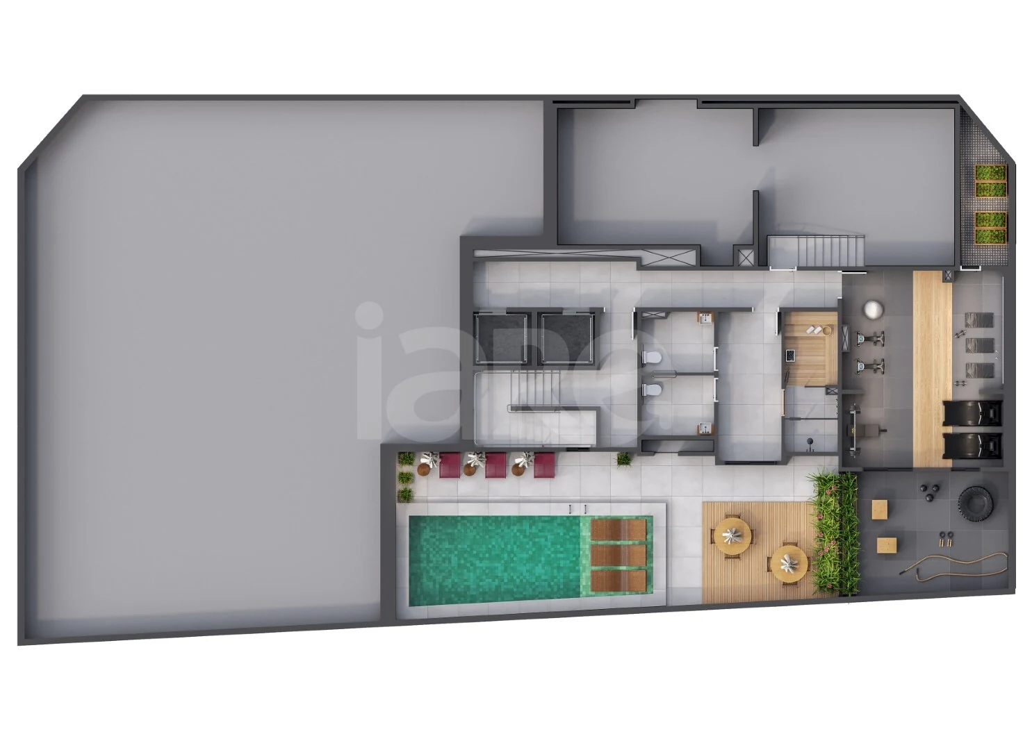 Planta — Pavimento lazer