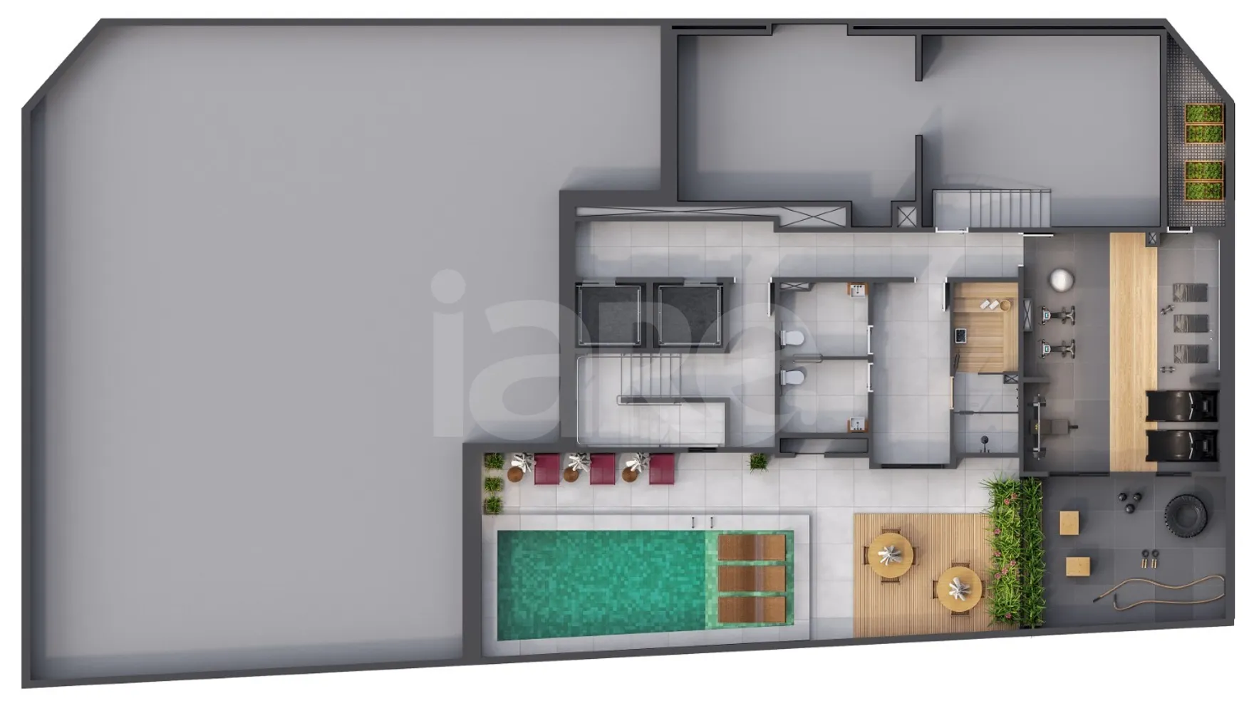 Planta — Pavimento lazer