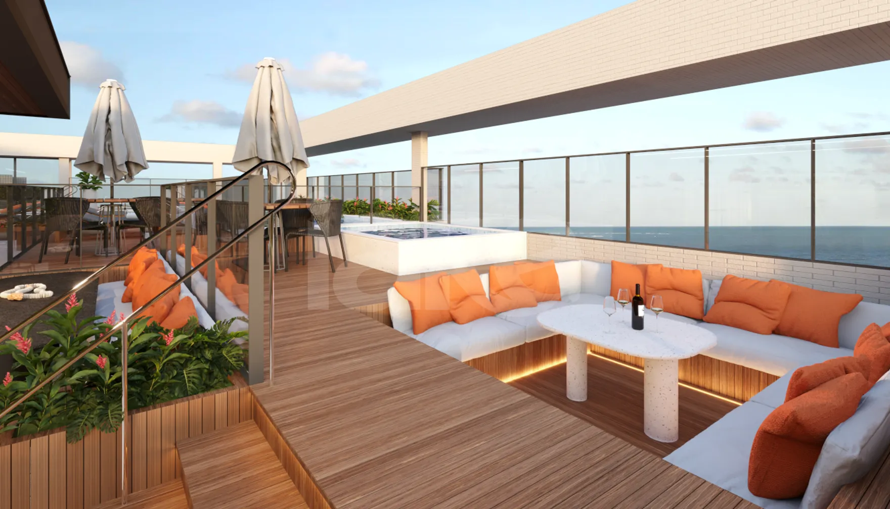 Huios di Cittá - Apartamento com 54,56 m², em Intermares — foto 8