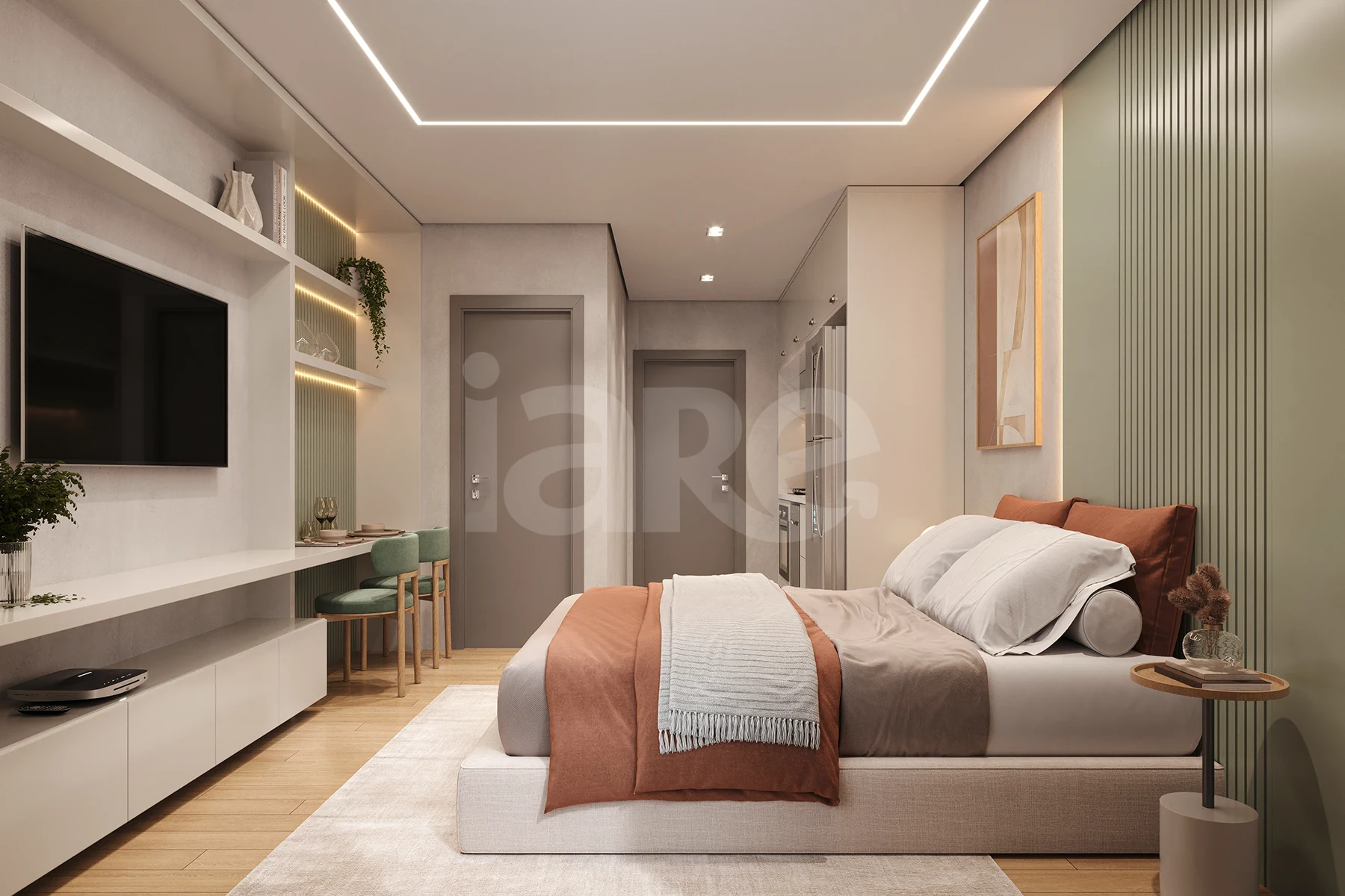 Planta — Studio 23,02 m²