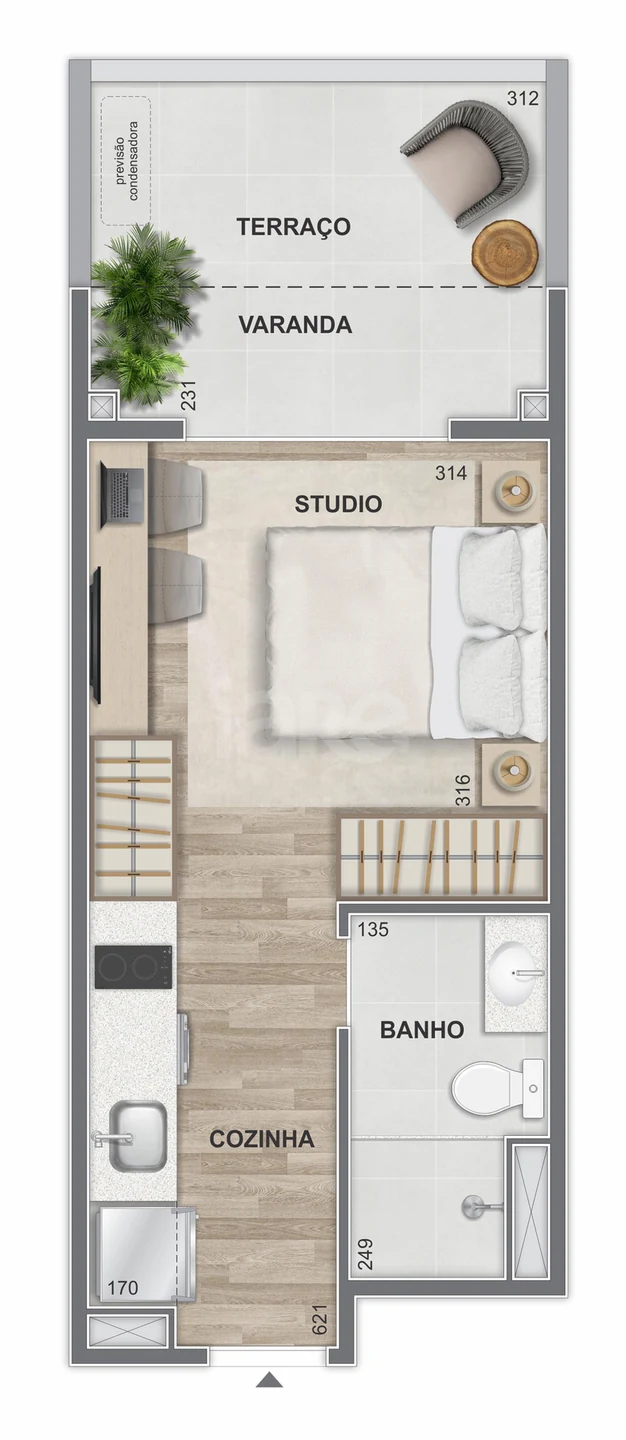 Planta — Garden 29 m²