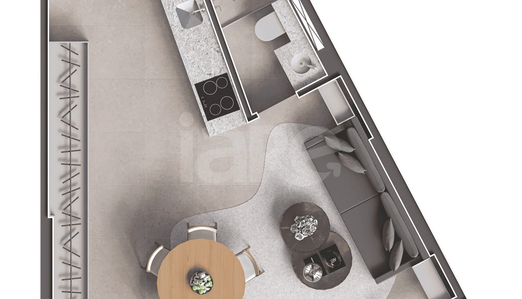 Planta — Cobertura Duplex 80 m²