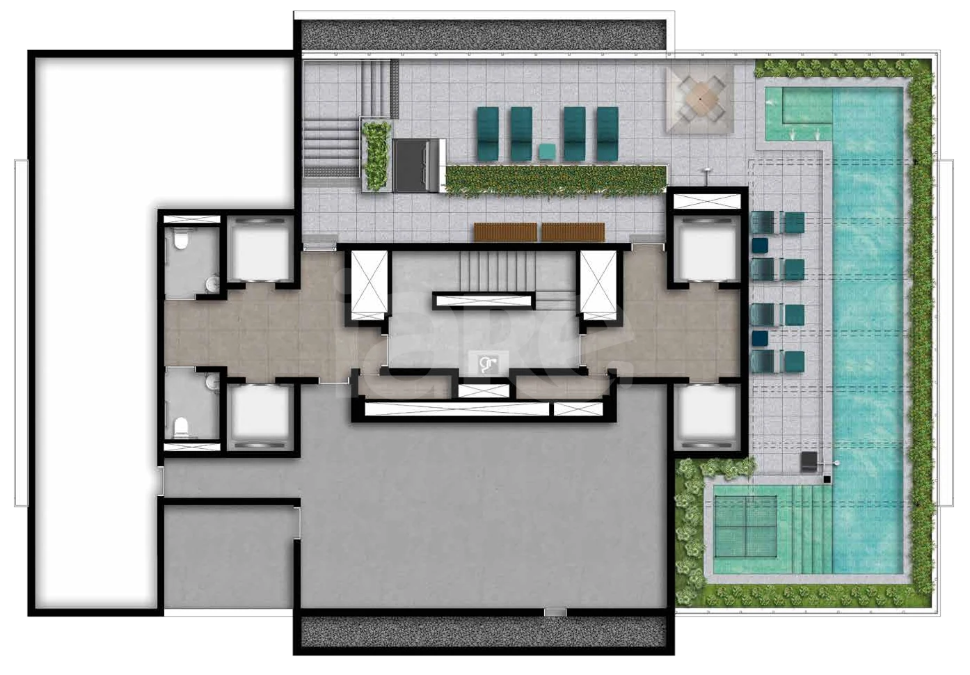 Planta — Pavimento 23
