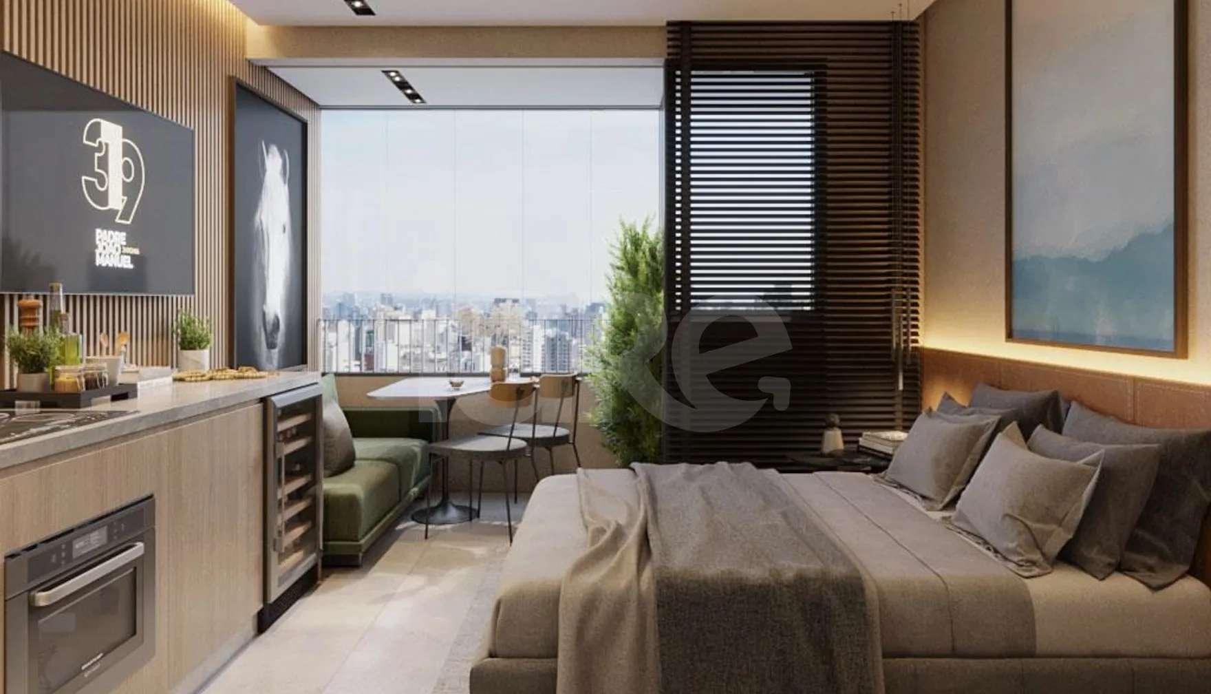 PJM Single Living - Studio com 23,88 m², em Cerqueira César — foto 2