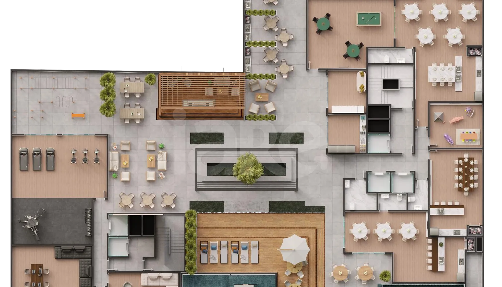 Planta — Pavimento lazer