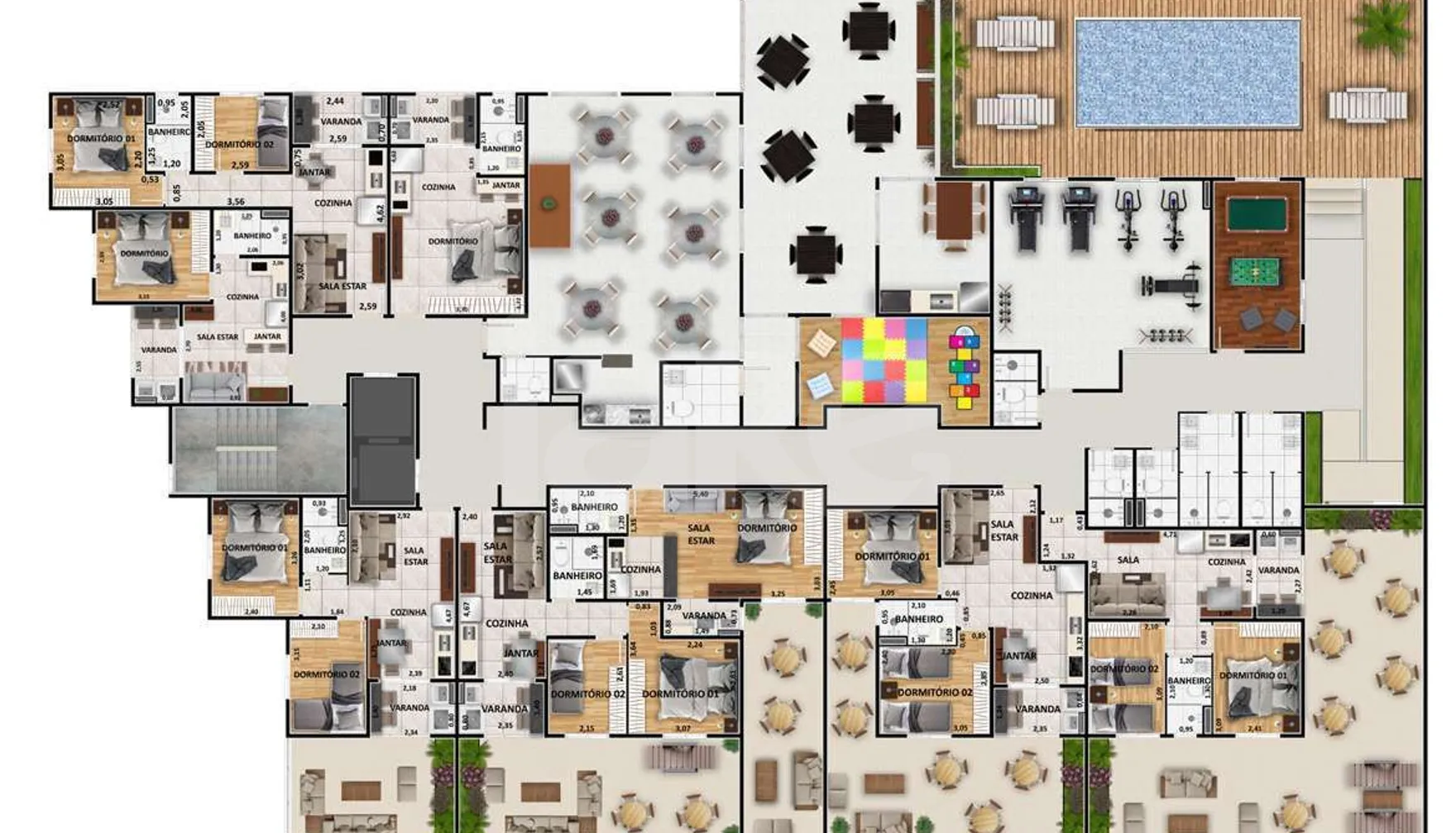 Planta — Pavimento 1