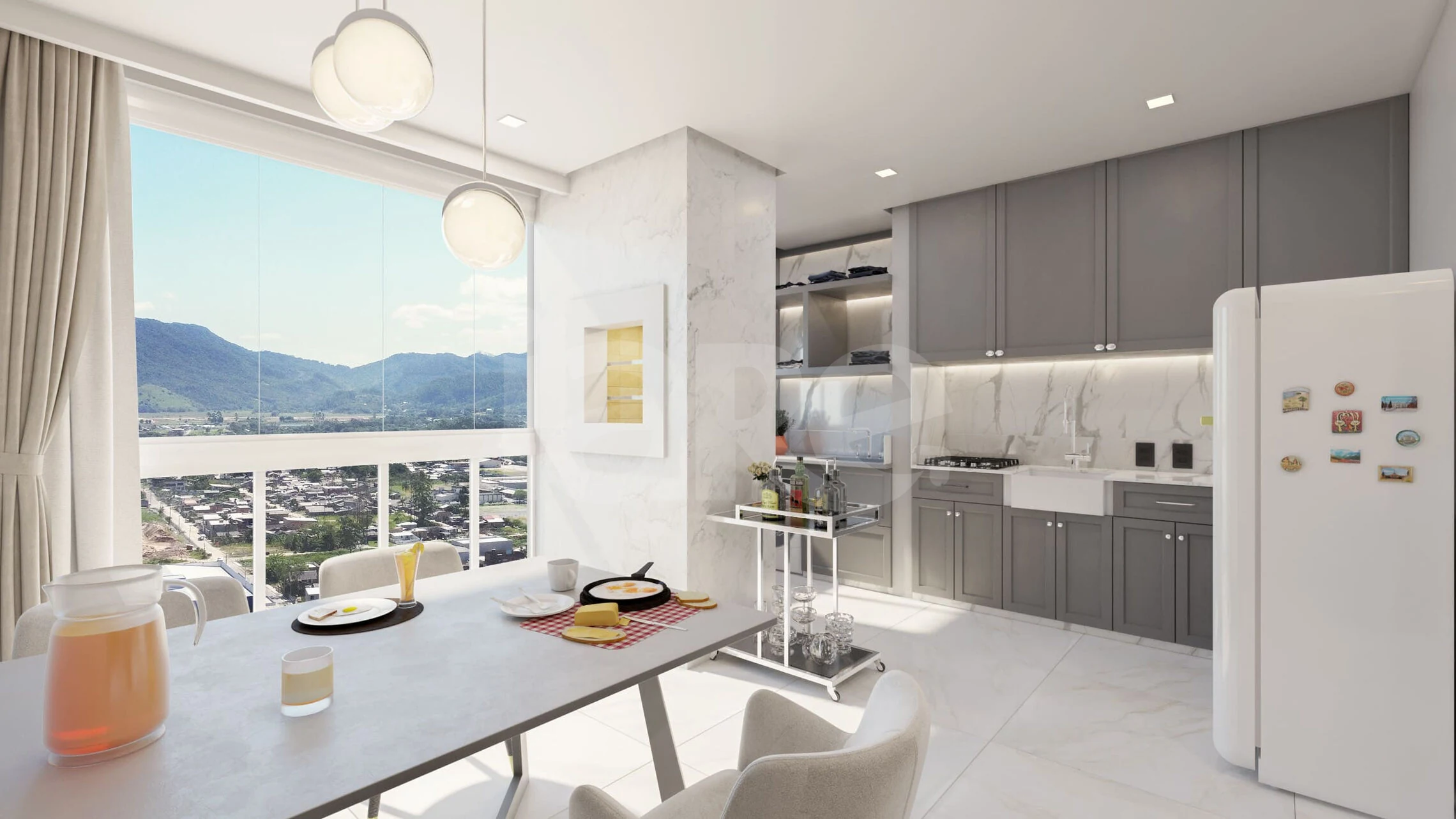 Torres de Málaga - Apartamento com 66,95 m², em Morretes — foto 2