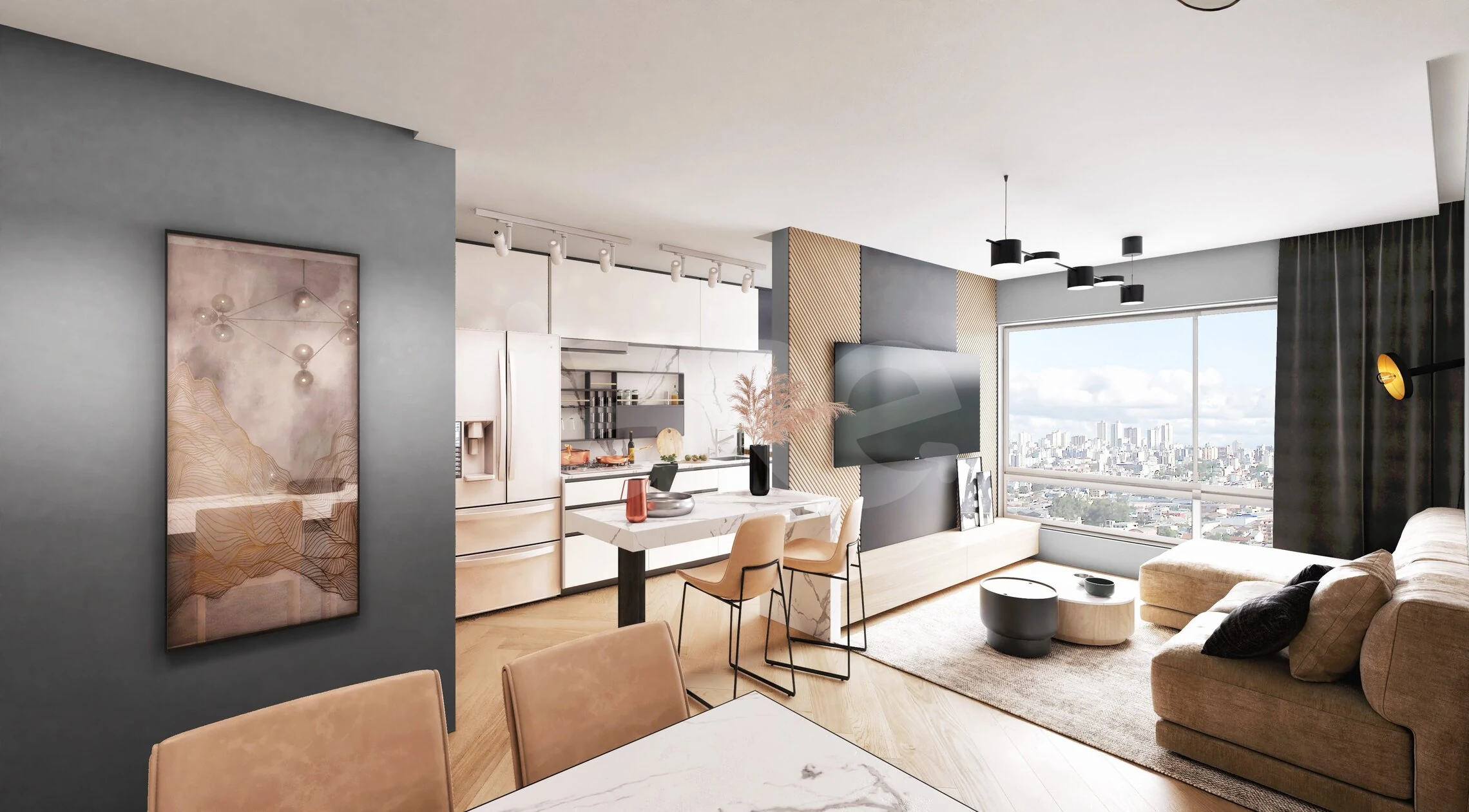 Riservatto 222 - Apartamento com 63,91 m², em Cristo Redentor — foto 2