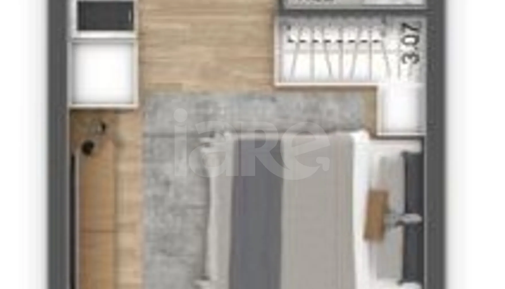 Planta — Studio 24,91 m²