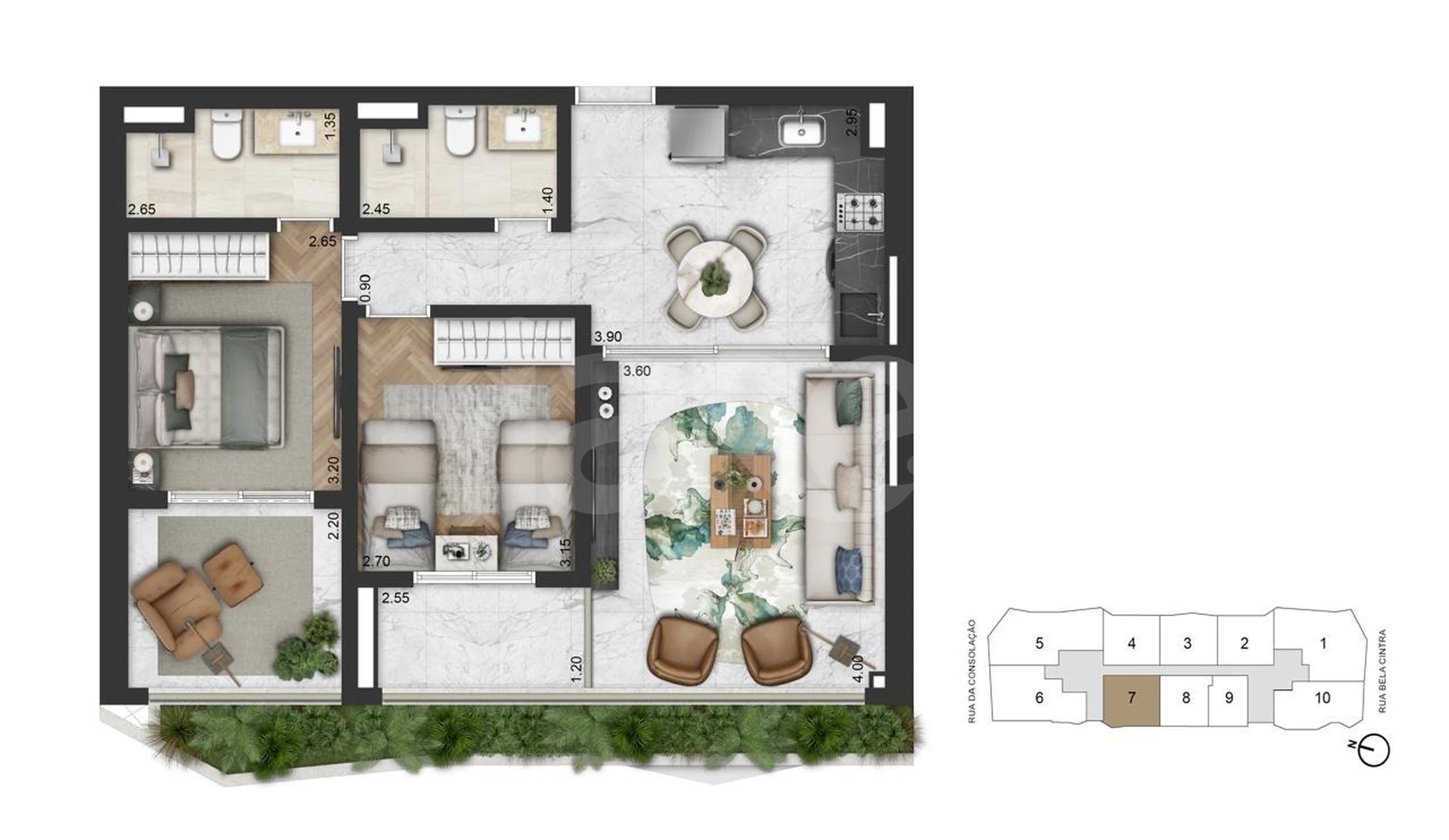 Cyrela On The Sky Bela Cintra Apto 83291 - Apartamento com 82,5 m², em Consolação — foto 15