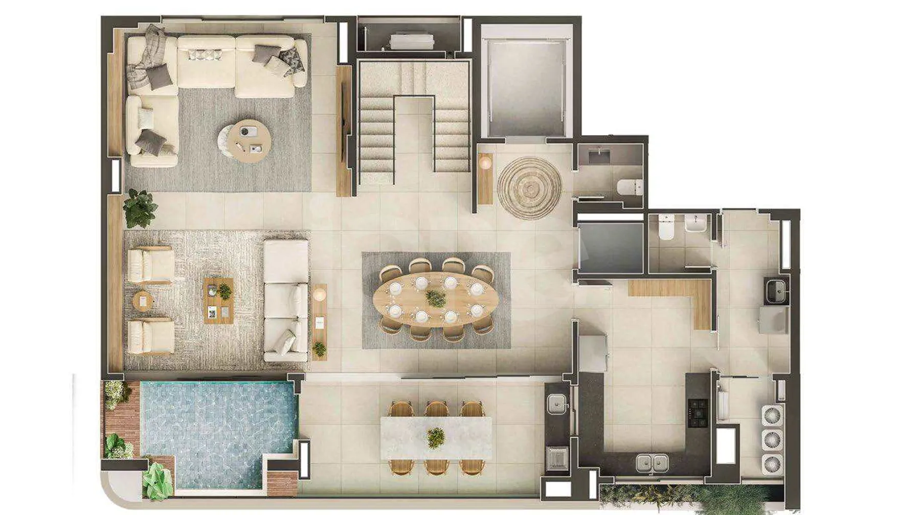 Planta — Apartamento 278,23 m²