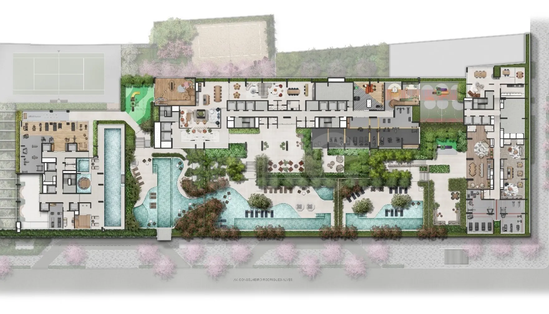 Planta — Pavimento lazer