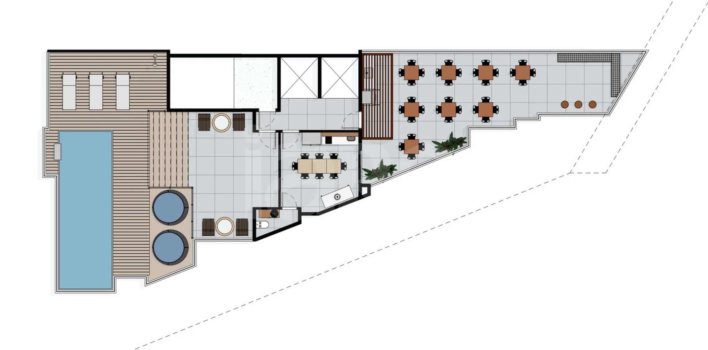 Planta — Pavimento rooftop