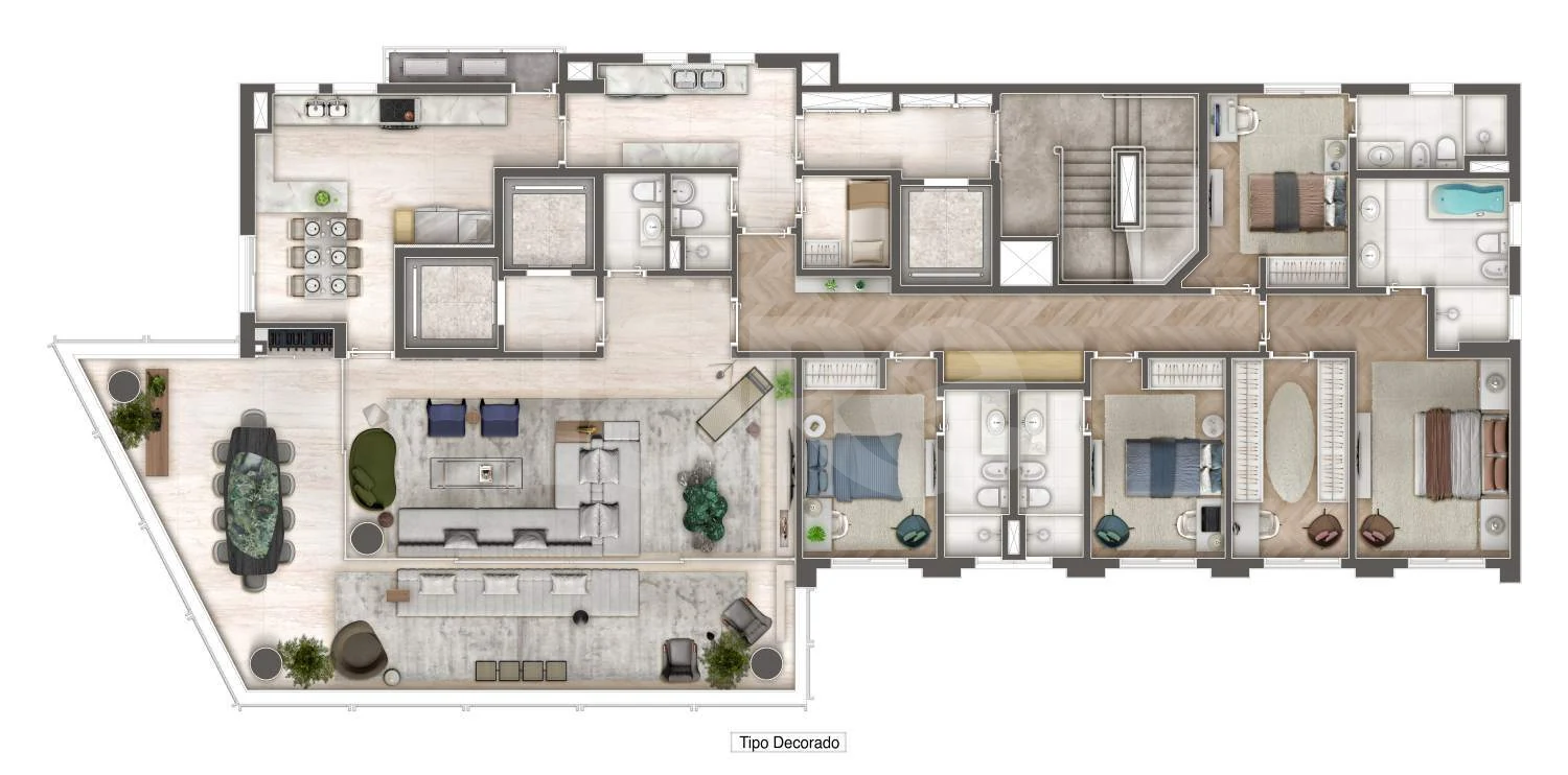 Planta — Apartamento 293,4 m²