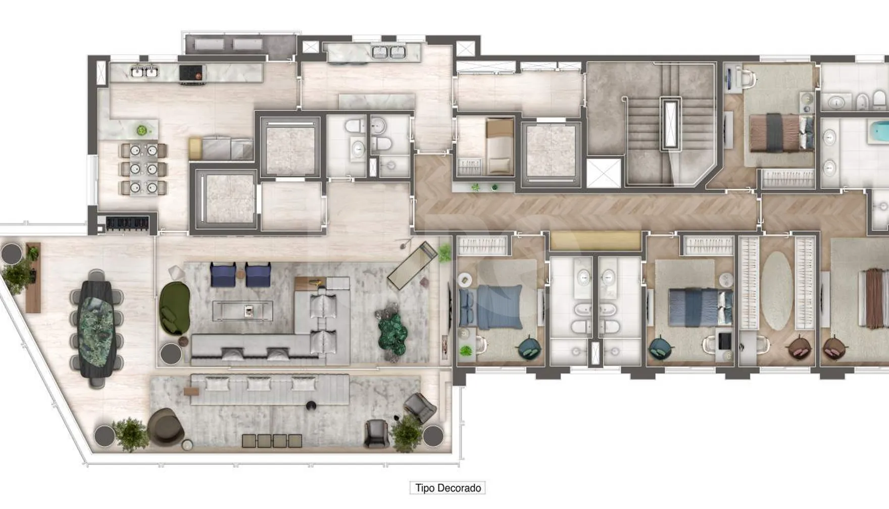 Planta — Apartamento 293,4 m²