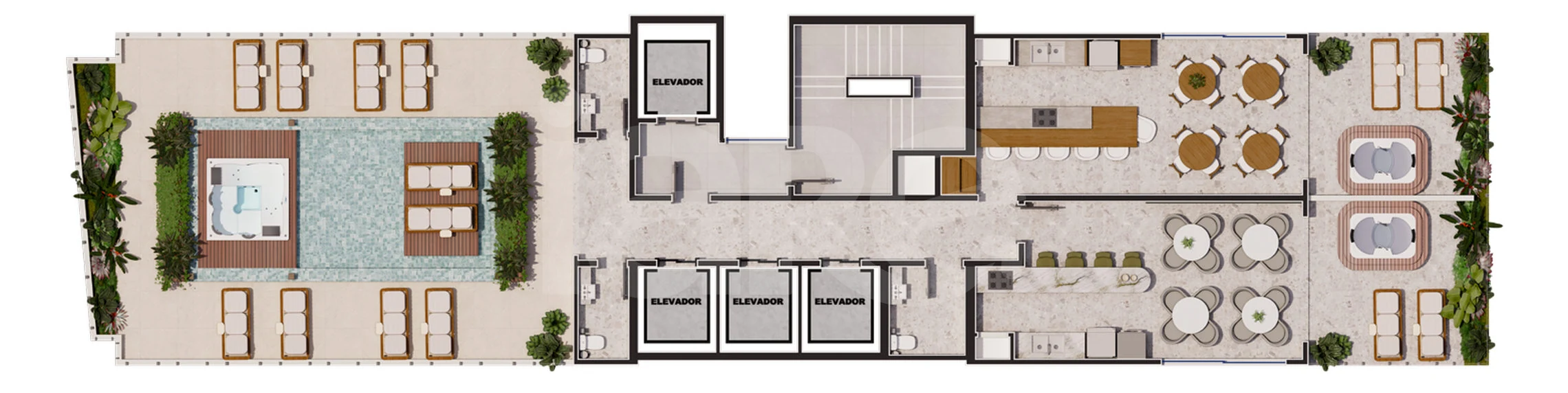 Planta — Pavimento rooftop