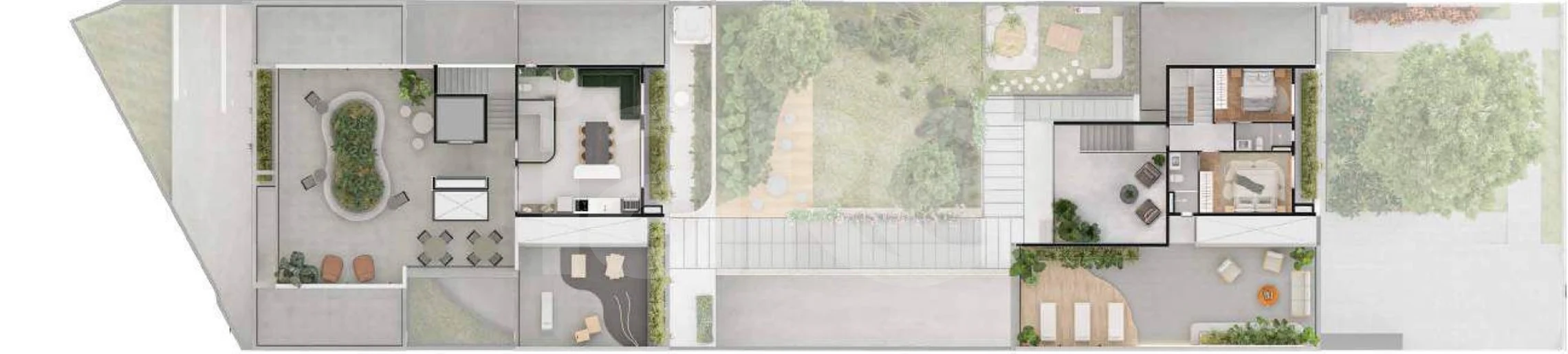 Planta — Pavimento atico